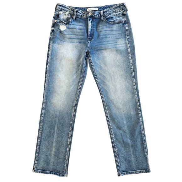 KanCan Denim - KanCan Jeans Women's Size 30 10 Blue High Rise Straight Distressed 1182